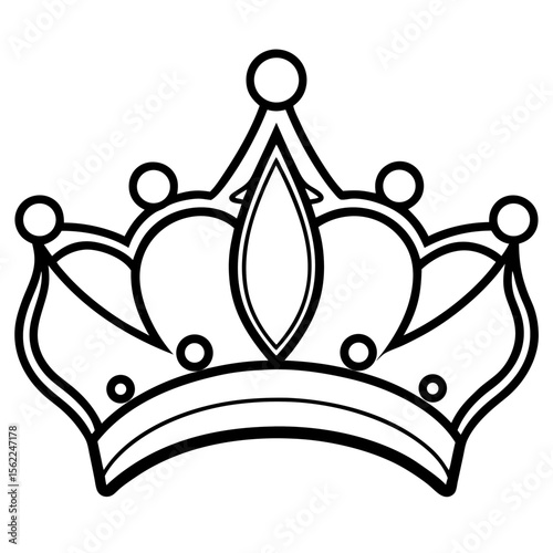 Royal Tiara Silhouette Vector