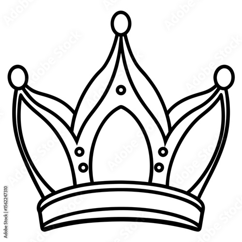 Royal Tiara Silhouette Vector