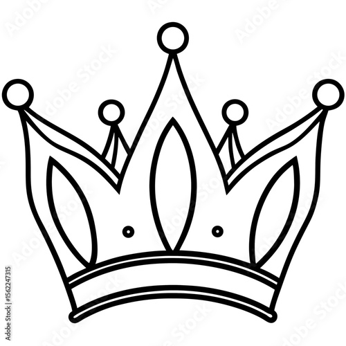 Royal Tiara Silhouette Vector
