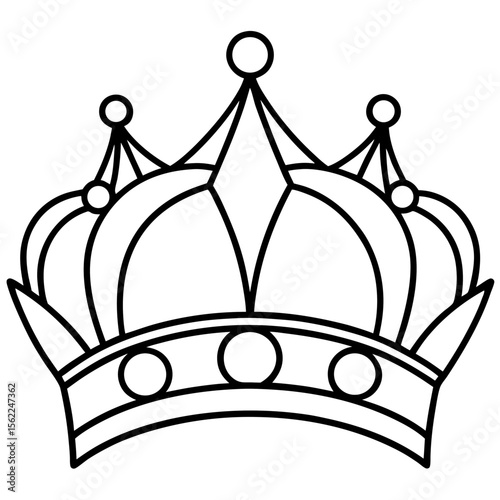 Royal Tiara Silhouette Vector