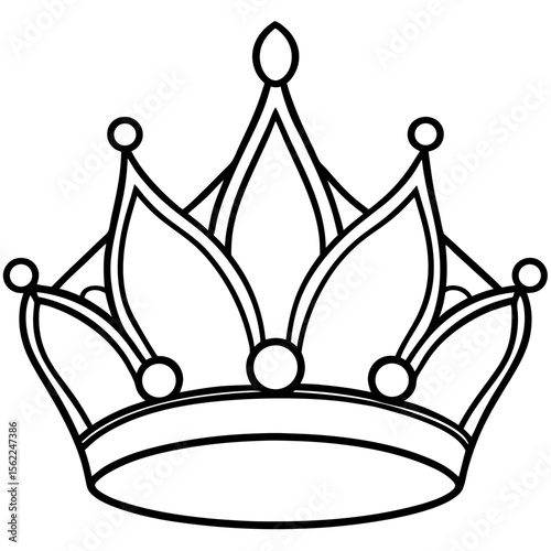 Royal Tiara Silhouette Vector