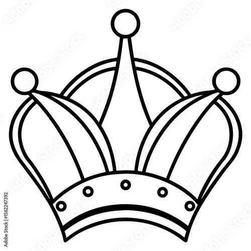 Royal Tiara Silhouette Vector