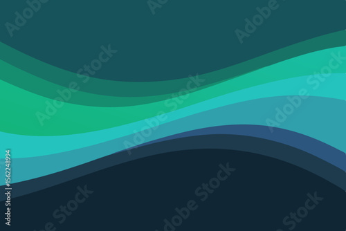 Flowing Gradient Waves abstract background