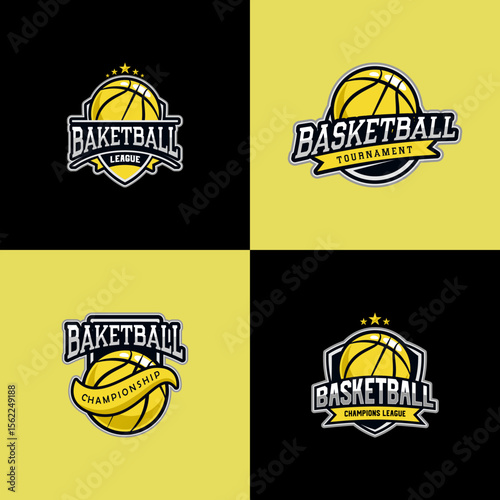 Basketball Club Emblem vector design logo