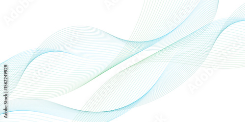Abstract wave element for design. Digital frequency track equalizer. Stylized line art background. Vector illustration. Wave with lines created using blend tool