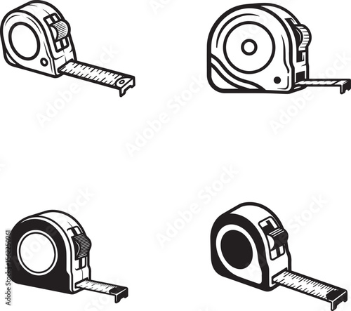 Tape Measure Silhouettes
