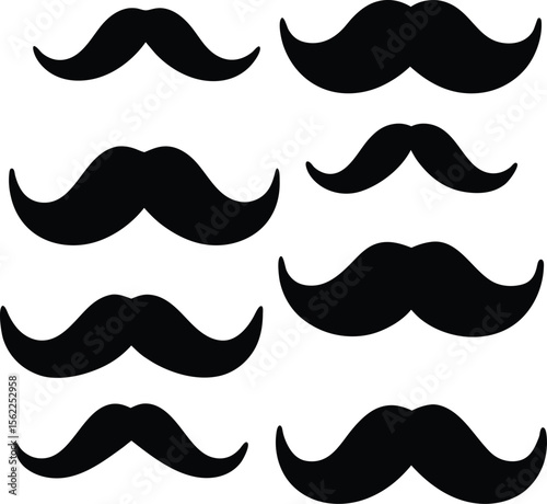 Mustache Icons Set

