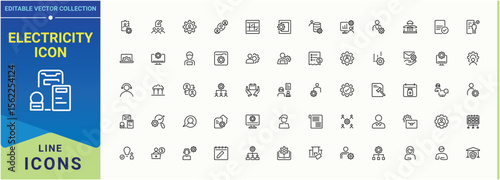 Administration modern icon set. Line icons with editable stroke. Supervision icon set. Containing work, business, team, manage, people, teamwork, leader and more.