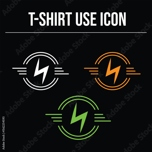Power Bolt Energy Tshirt Icon Design 2025 my own created not AI
