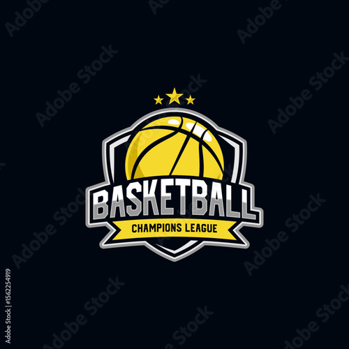 Basketball Club Emblem vector design logo