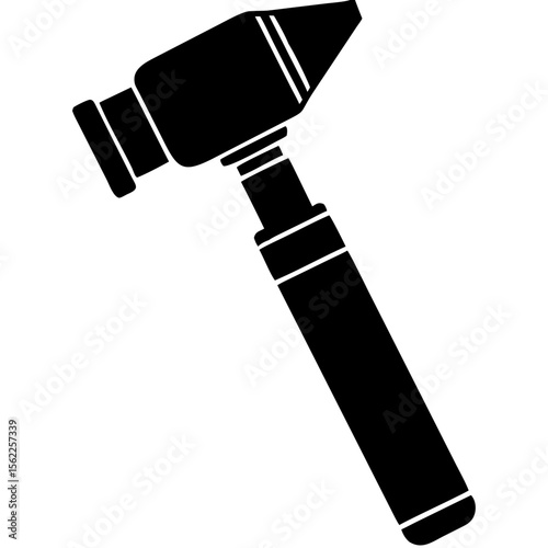 Creative Otoscope Vector Illustration | Medical Device Icon for Ear Examination, ENT Tools, and Healthcare Design