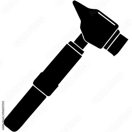 Creative Otoscope Vector Illustration | Medical Device Icon for Ear Examination, ENT Tools, and Healthcare Design