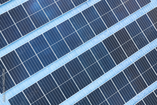 Solar panels on the rooftop