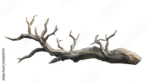 driftwood branch dry twisted driftwood branch isolated on white background for design and decoration