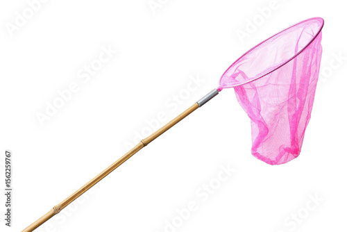 Children's butterfly net for catching butterflies.