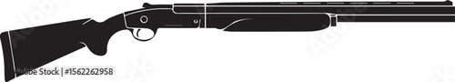 Vector illustration of a gun and bullets