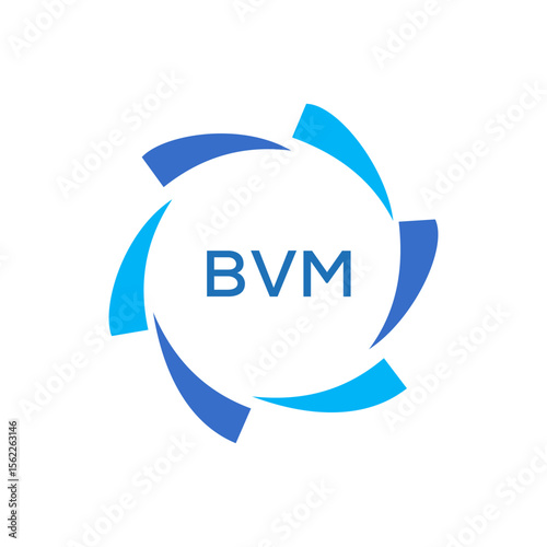  BVM unique vector initials alphabet letter logo design