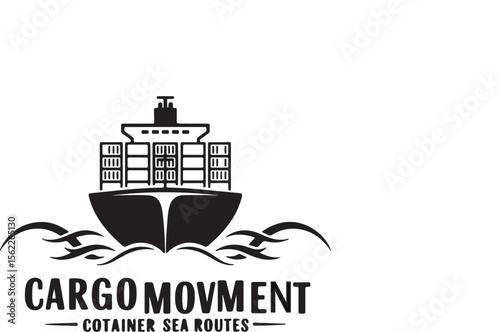 Cargo Movement - Container Sea Routes Logo