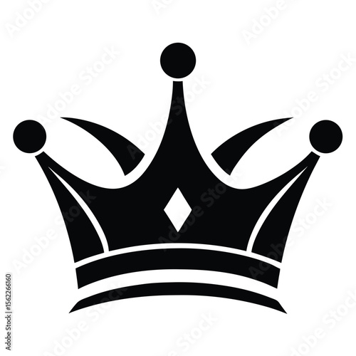 Elegant Black Crown Design
