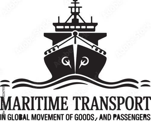 Iconic Maritime Transport Ship Symbolizing Global Movement of Goods and Passengers