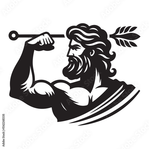 Foto Greek god hercules image vector.