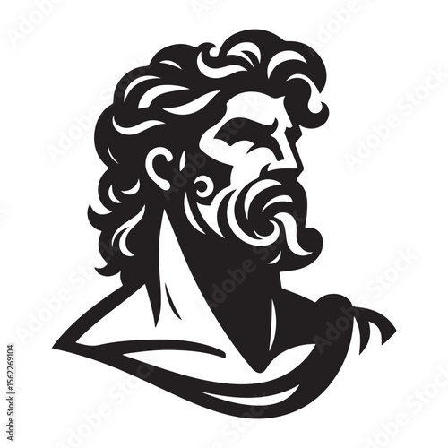 Greek god hercules image vector.