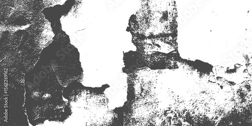 Peeling paint wall texture with contrast grunge overlay for abstract backgrounds, poster design, creative surface effects, urban visual projects.