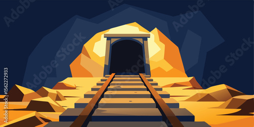 The architectural concept illustrates a stairway to heaven, with illuminated steps rising towards an open door in the sky, symbolizing the way to business success