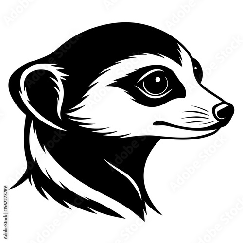 panda head silhouette
