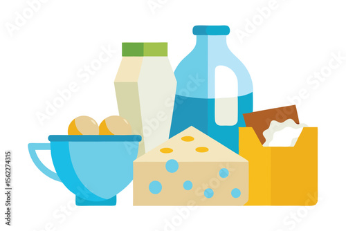 Dairy Products Milk, Cheese, Yogurt, and More - A Delicious and Nutritious Collection