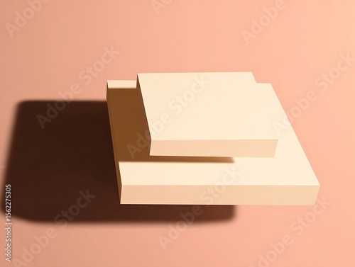 Abstract geometric shapes, soft light