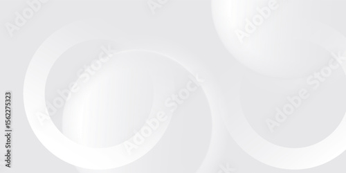 Abstract white geometric lines glowing on grey background. Modern shiny blue circle lines pattern. Futuristic technology concept. eps10