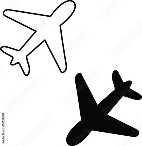 abestract new airplane icon design.
