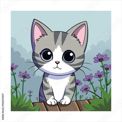 Pet shop adopt cat social media and instagram post web banner template