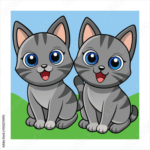 Pet shop adopt cat social media and instagram post web banner template