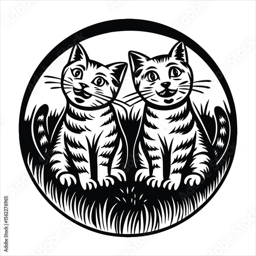 Pet shop adopt cat social media and instagram post web banner template