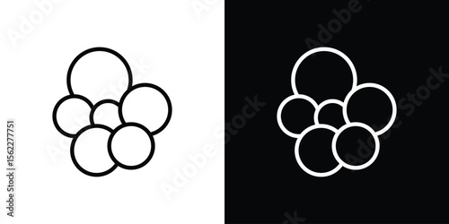 Cancer icon isolated silhouette on white background. Vector illustration.