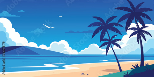 Tropical Beach Paradise Sun, Sand, and Serene Ocean Views