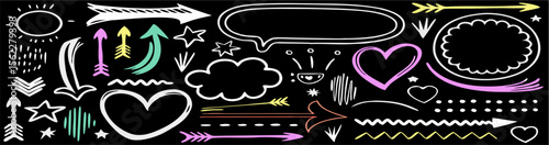 Hand-Drawn Arrows, Shapes & Doodle Elements: Design Kit