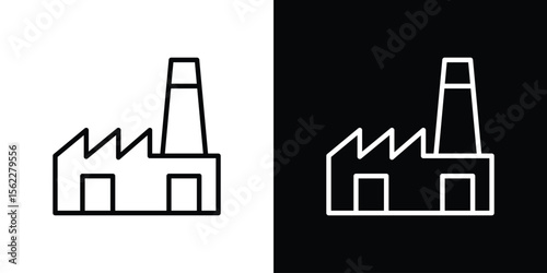 Factory icon vector, Symbol, logo illustrations