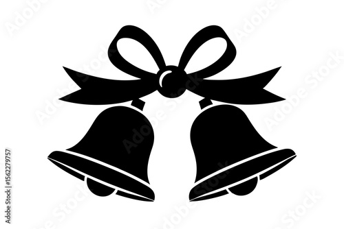 christmas bell isolated on white