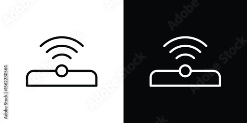 Infrared icon isolated silhouette on white background. Vector illustration.