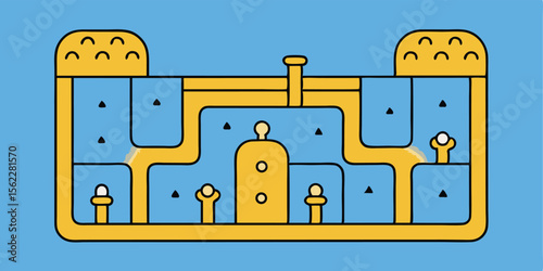 Retro Game Design A Pixelated Underwater Maze Adventure