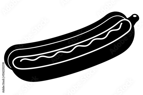 illustration of a hot dog