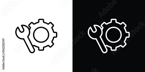 Productivity tools icon isolated silhouette on white background. Vector illustration.