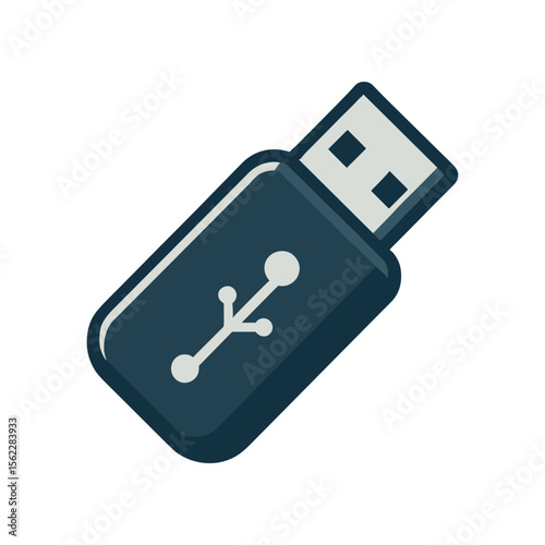 Close-up view of a USB flash drive showcasing its design and connectivity features