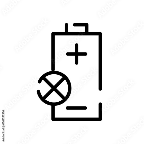 Broken battery icon