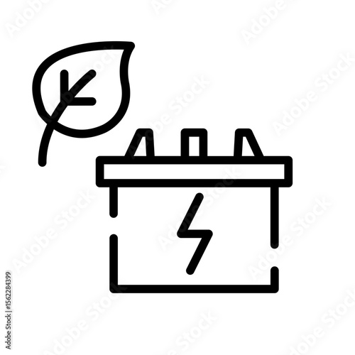 Eco battery icon