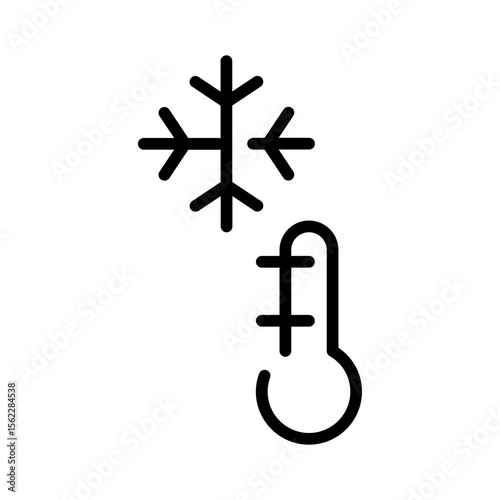 Cool thermometer icon