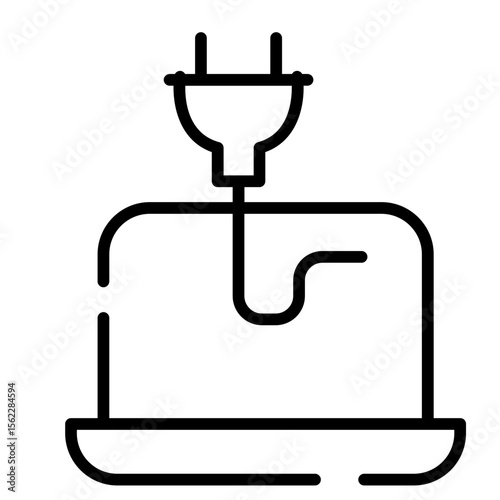 Charging laptop icon